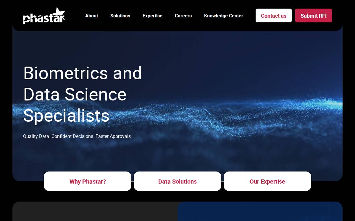 PHASTAR website preview
