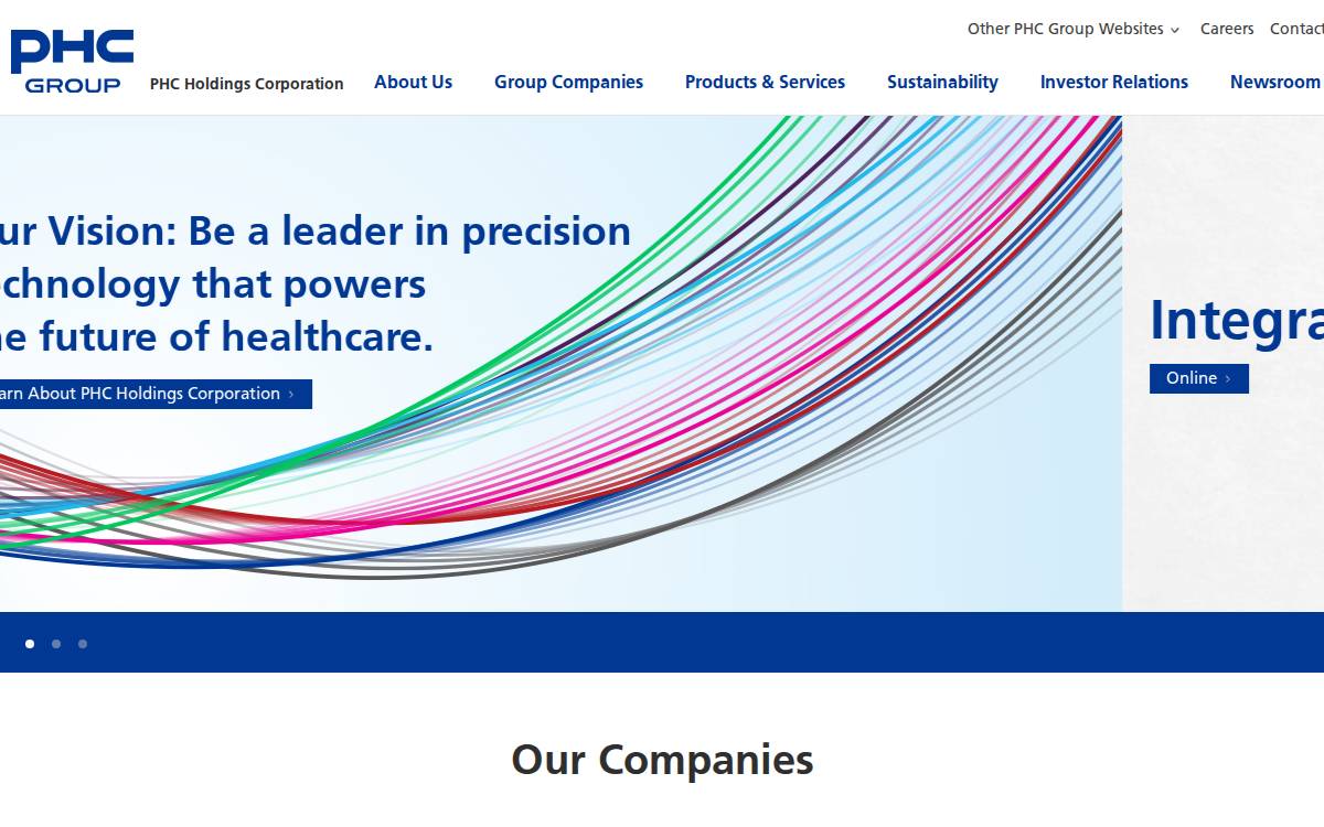 PHC Group website preview