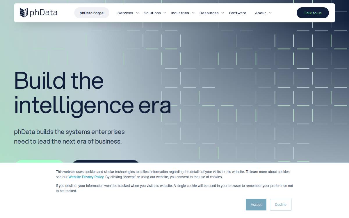 phData website preview