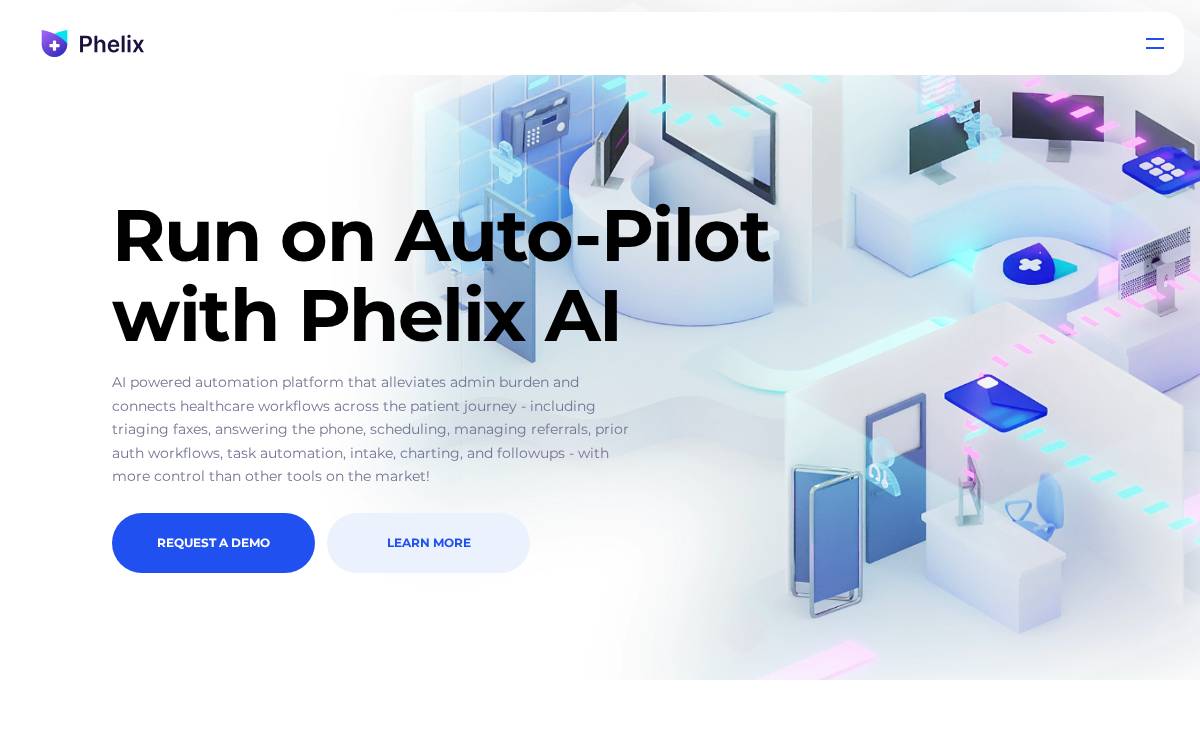 Phelix website preview