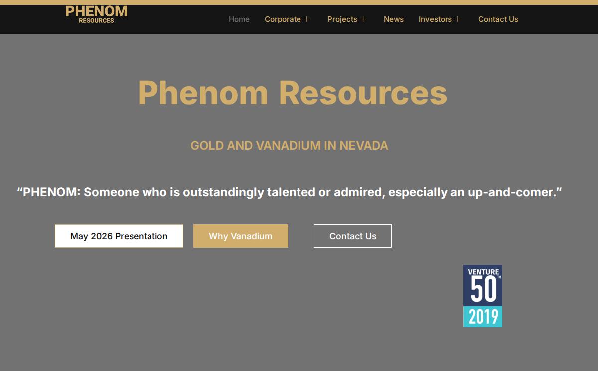 Phenom Resources website preview