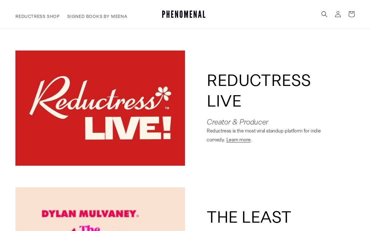 Phenomenal website preview