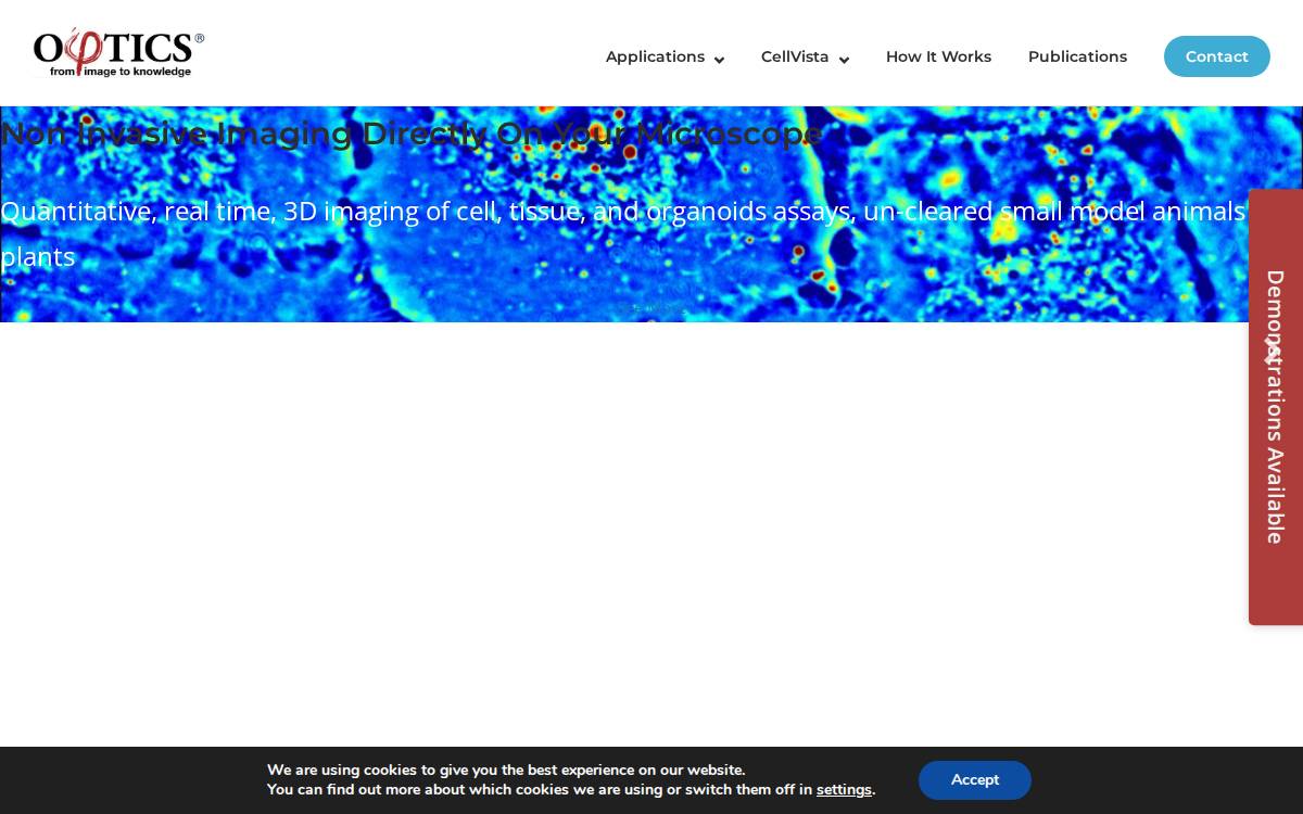 Phi Optics website preview