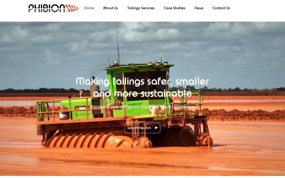 Phibion website preview