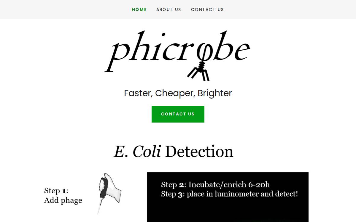 Phicrobe website preview
