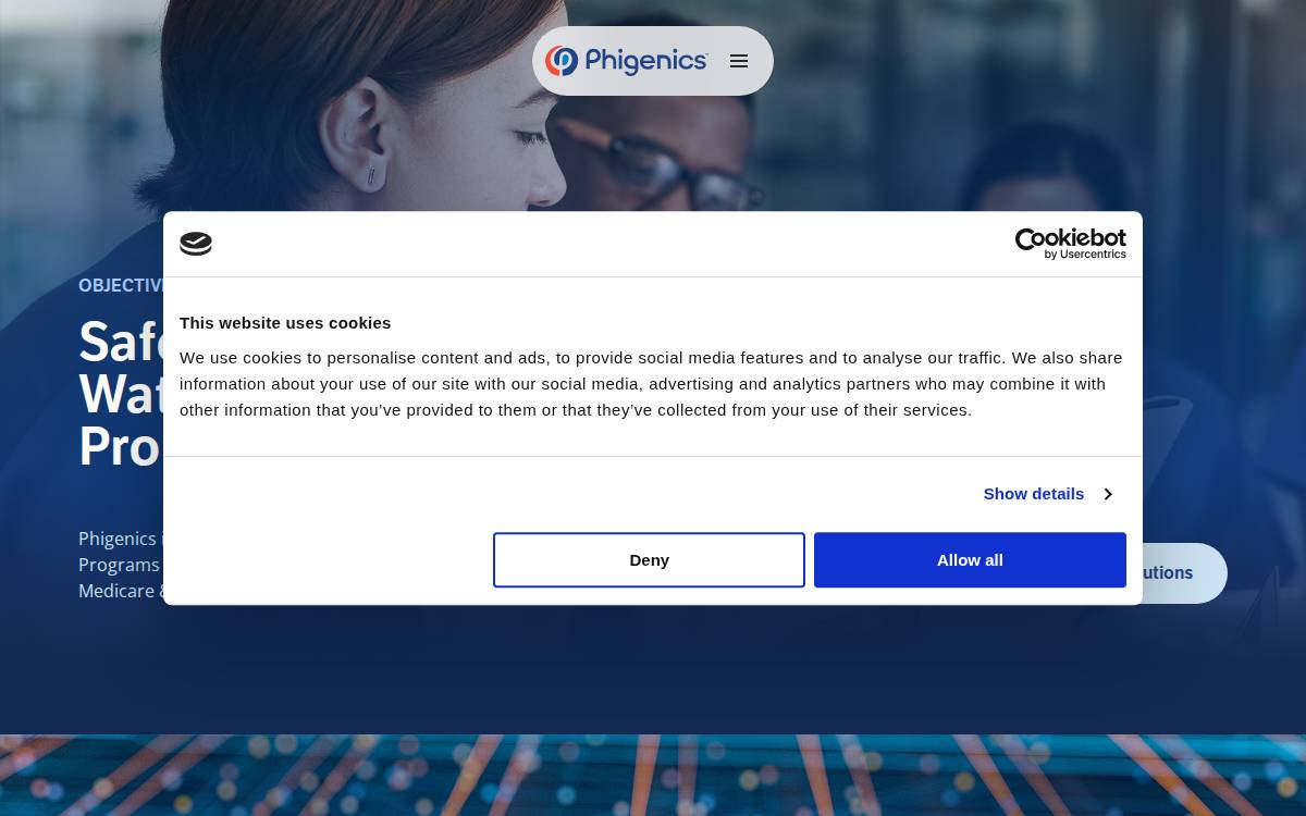 Phigenics website preview