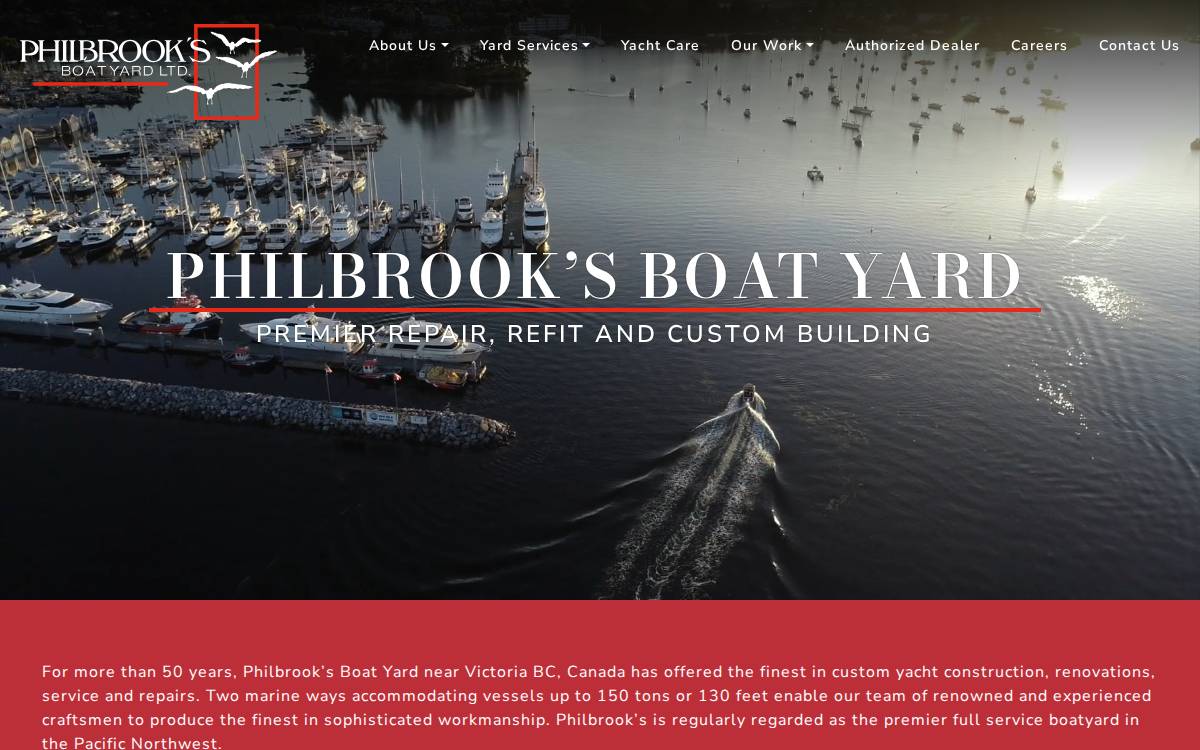 Philbrooks website preview