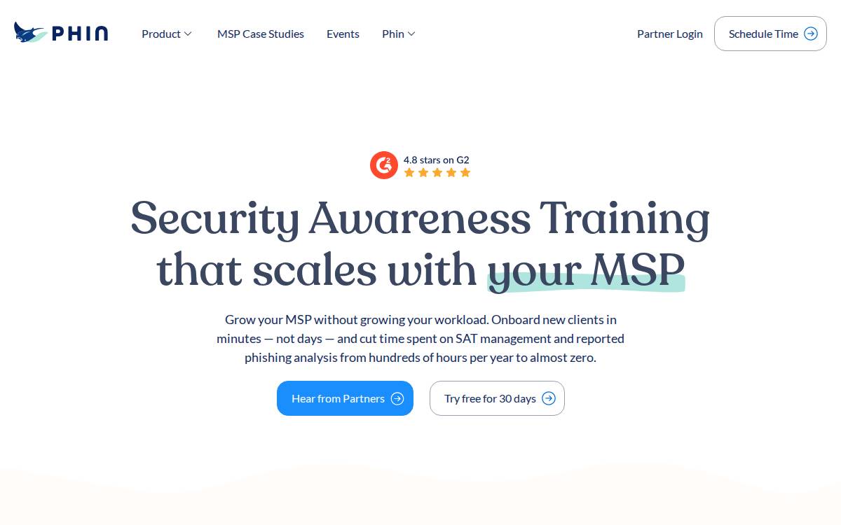 PHIN SECURITY, INC. website preview