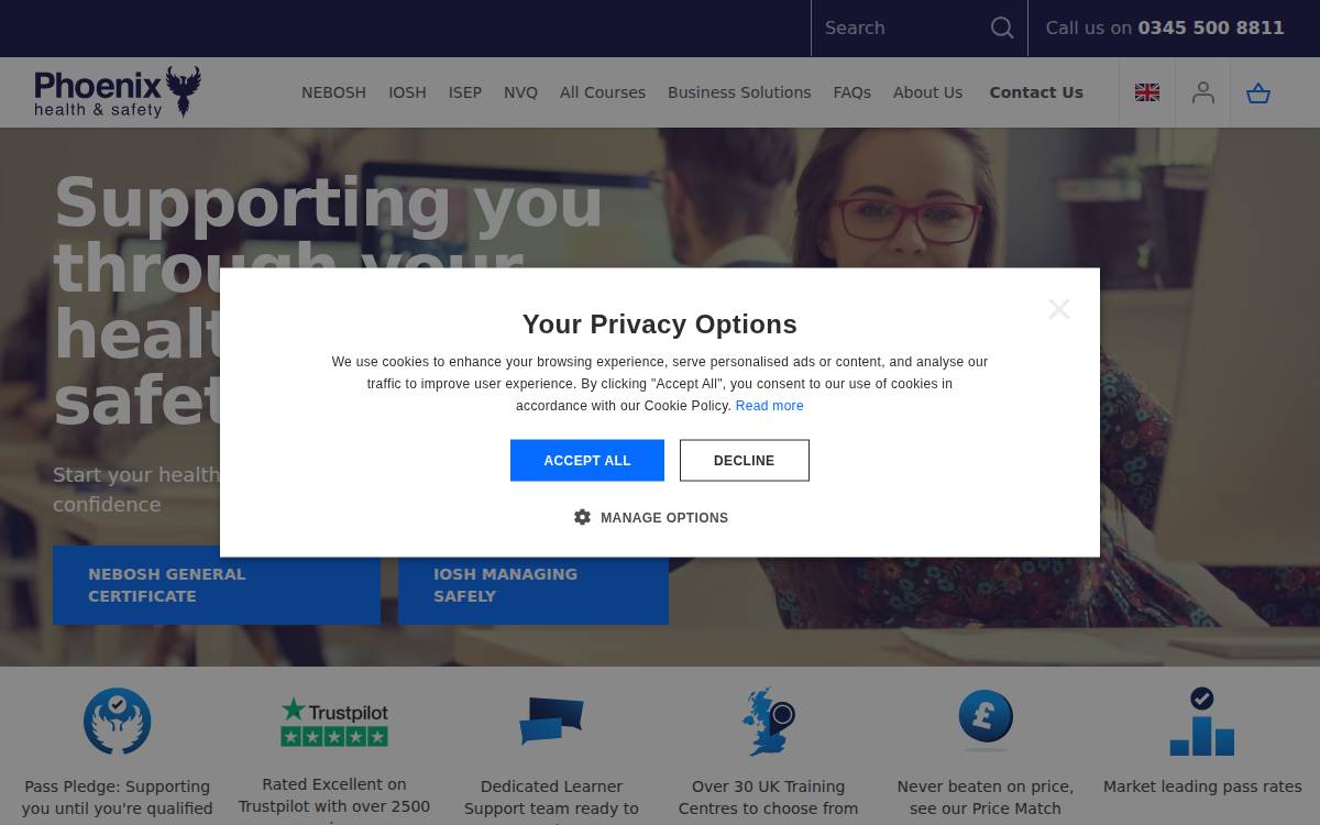Phoenix Health & Safety Seed website preview