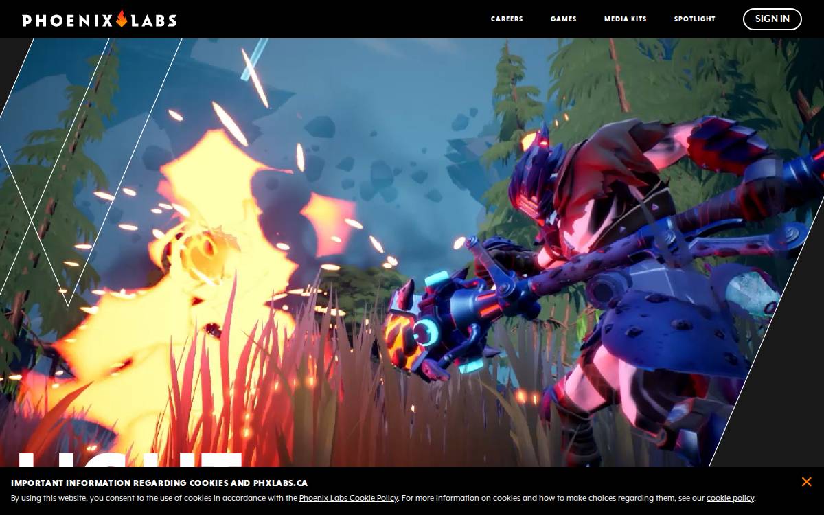 Phoenix Labs website preview