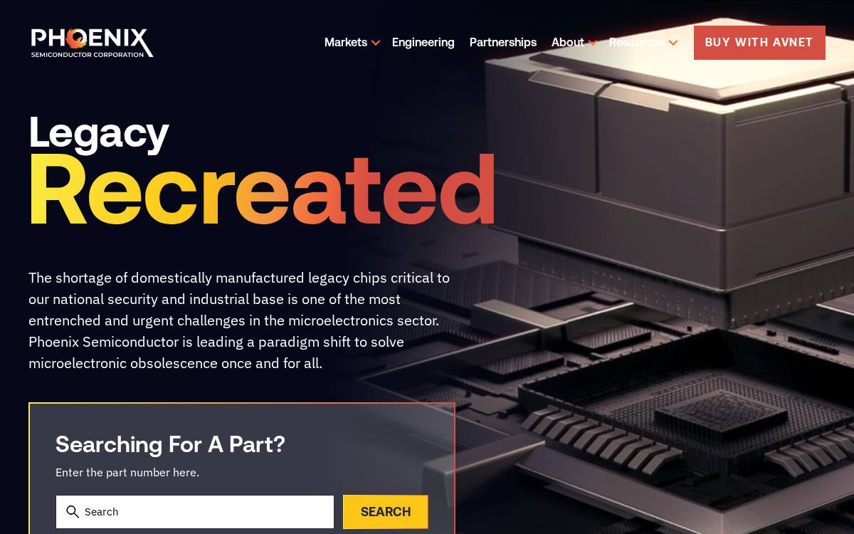 Phoenix Semiconductor website preview