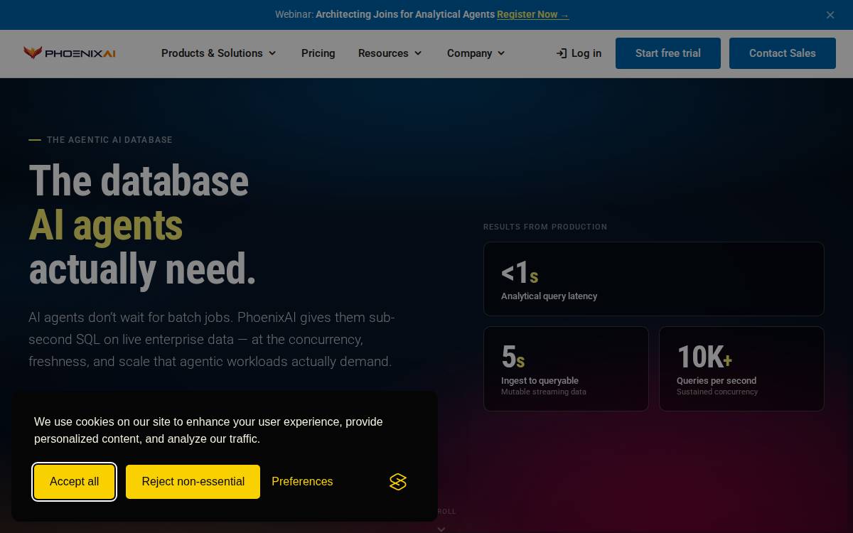 Phoenixdata website preview