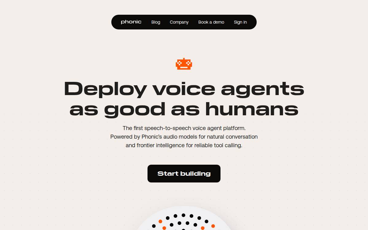 Phonic website preview