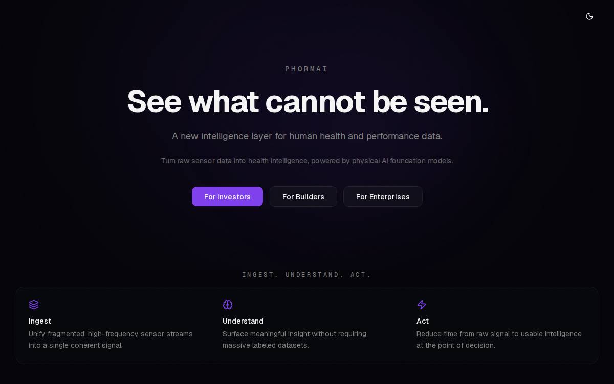 PhormAI website preview