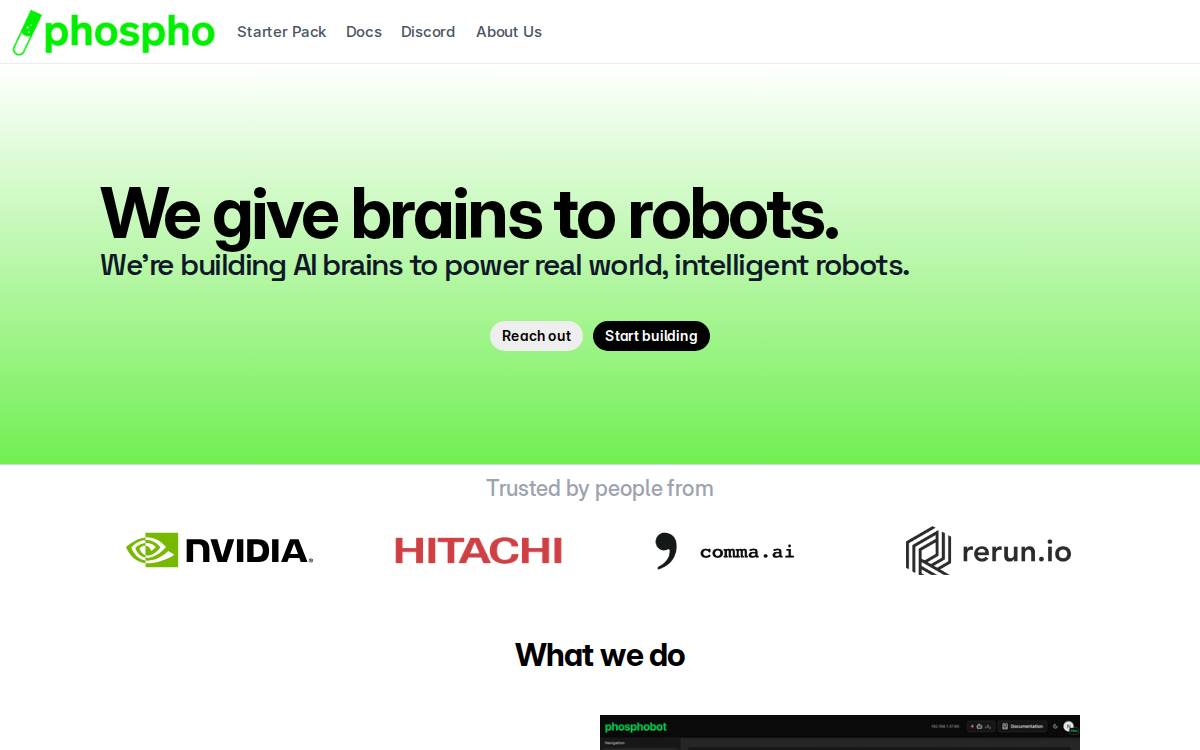 Phospho website preview