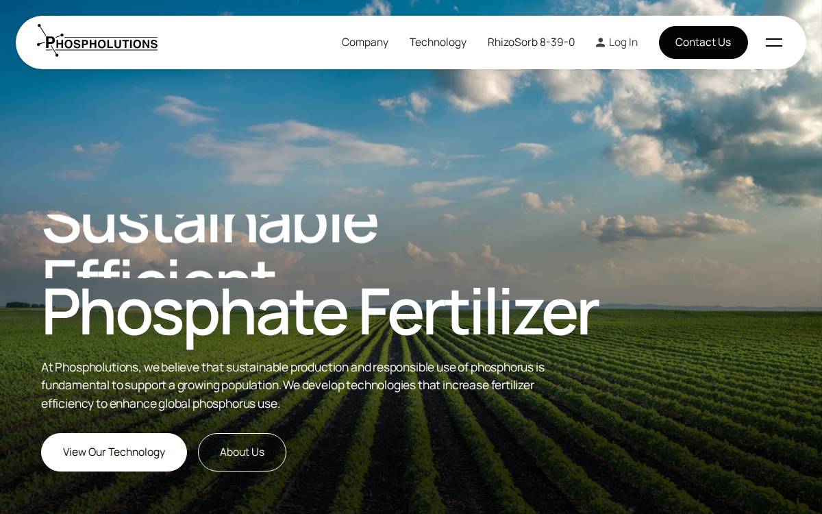 Phospholutions website preview