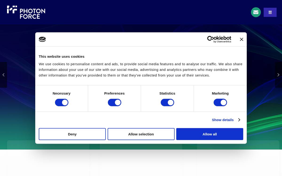 Photon Force website preview