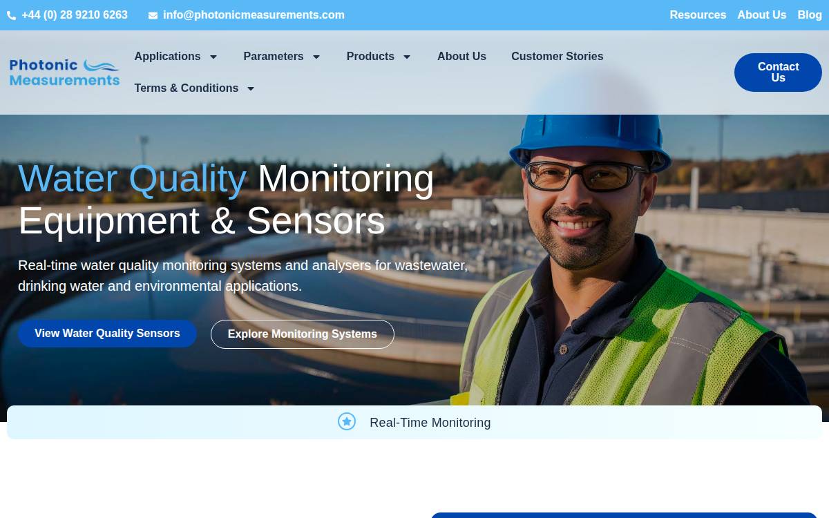 Photonic Measurements website preview