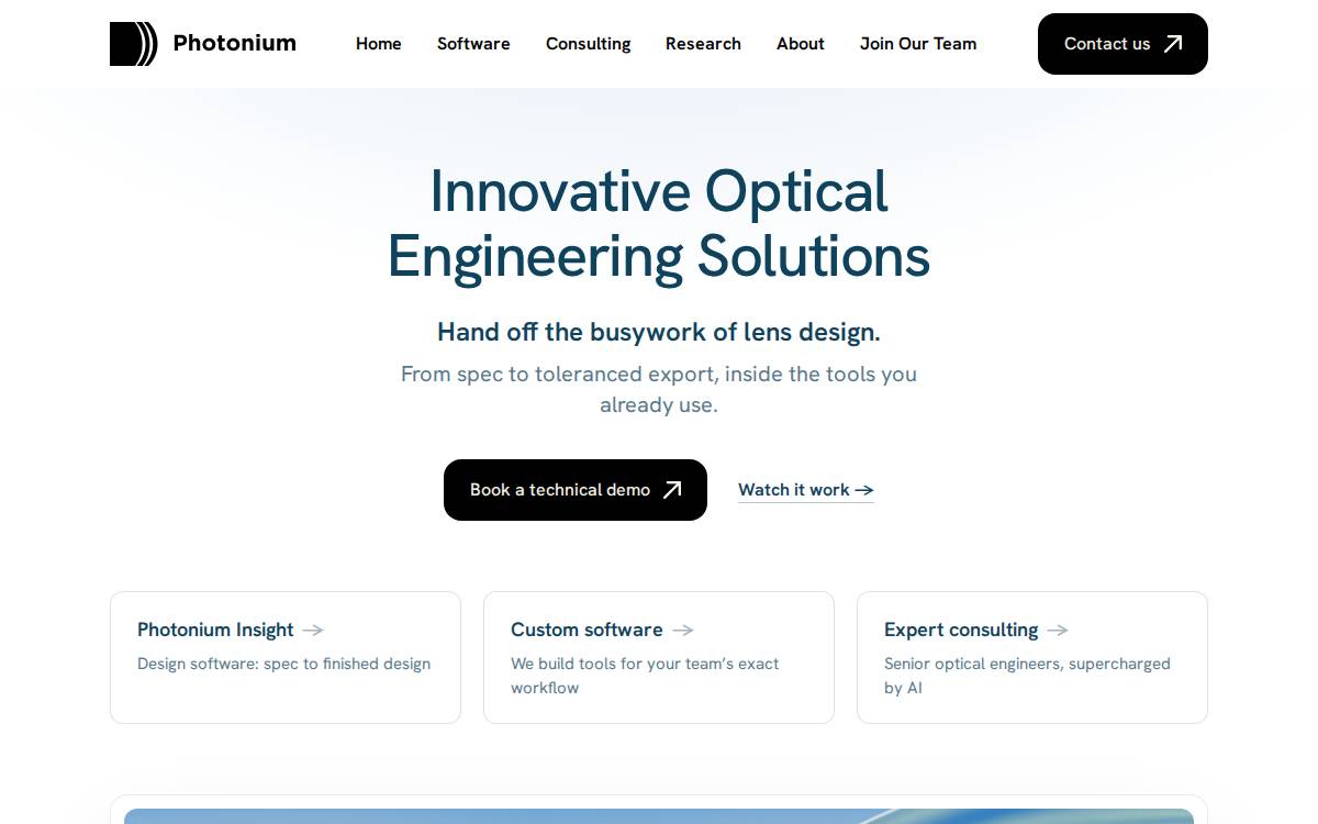 Photonium website preview