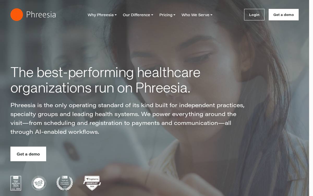 Phreesia website preview