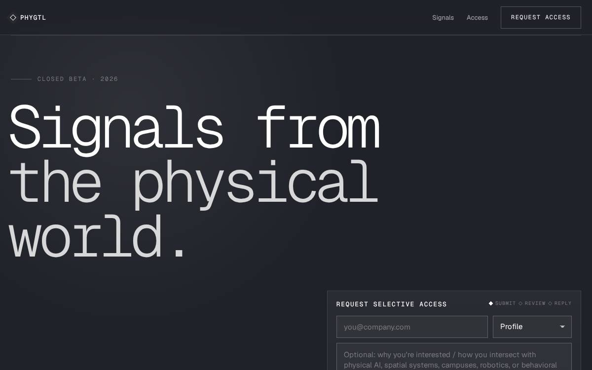 Phygtl website preview