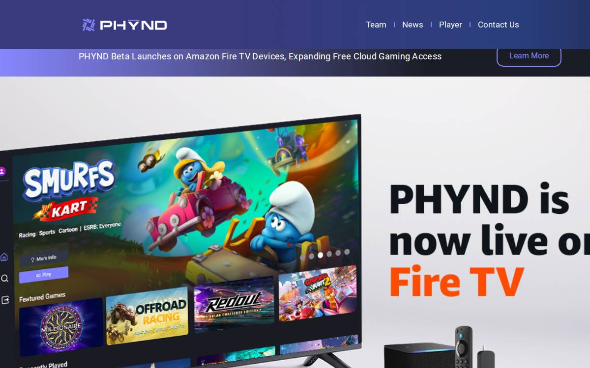PHȲND website preview