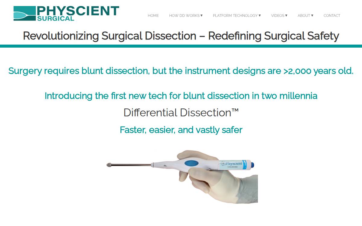 Physcient website preview