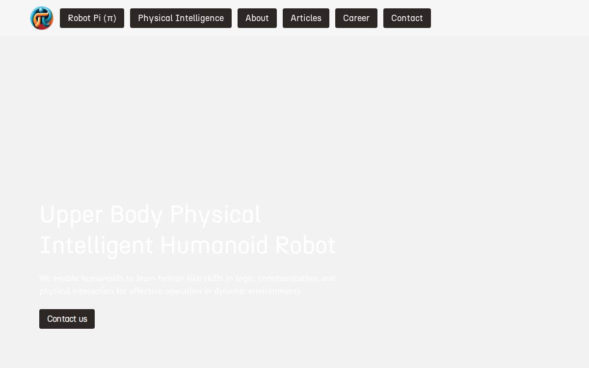 Physicalrobotics website preview