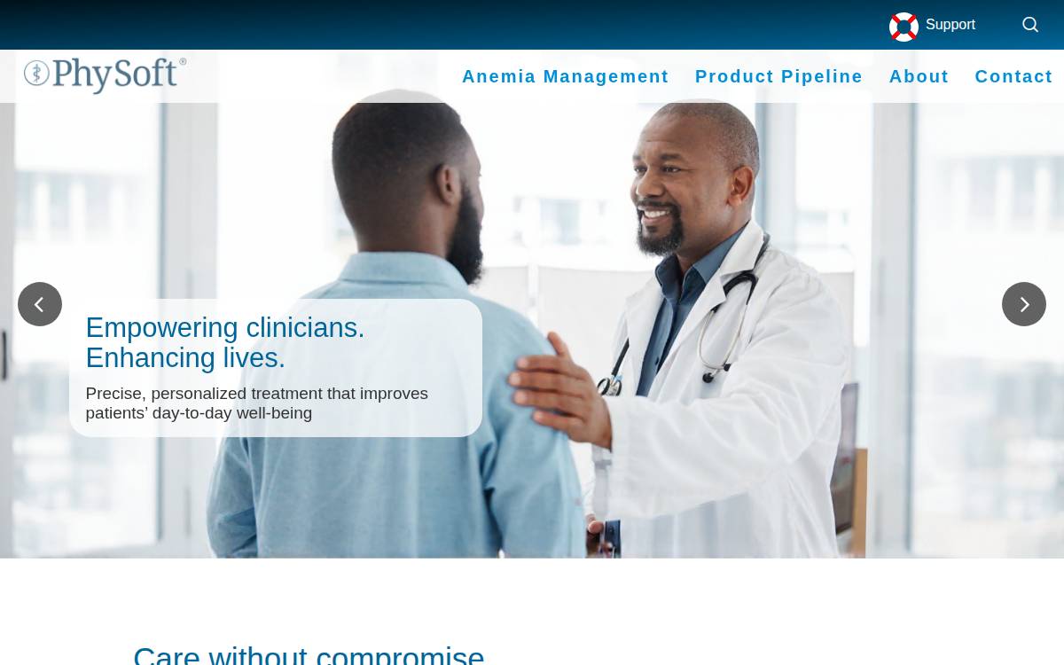 Physician Software Systems website preview