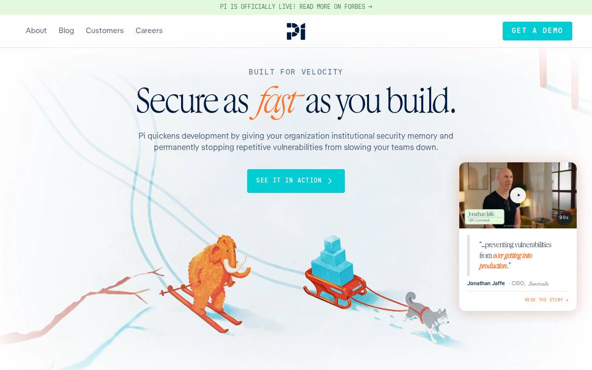 Pi Security website preview