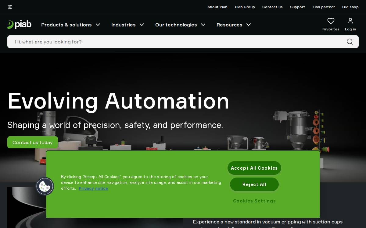 PIAB website preview