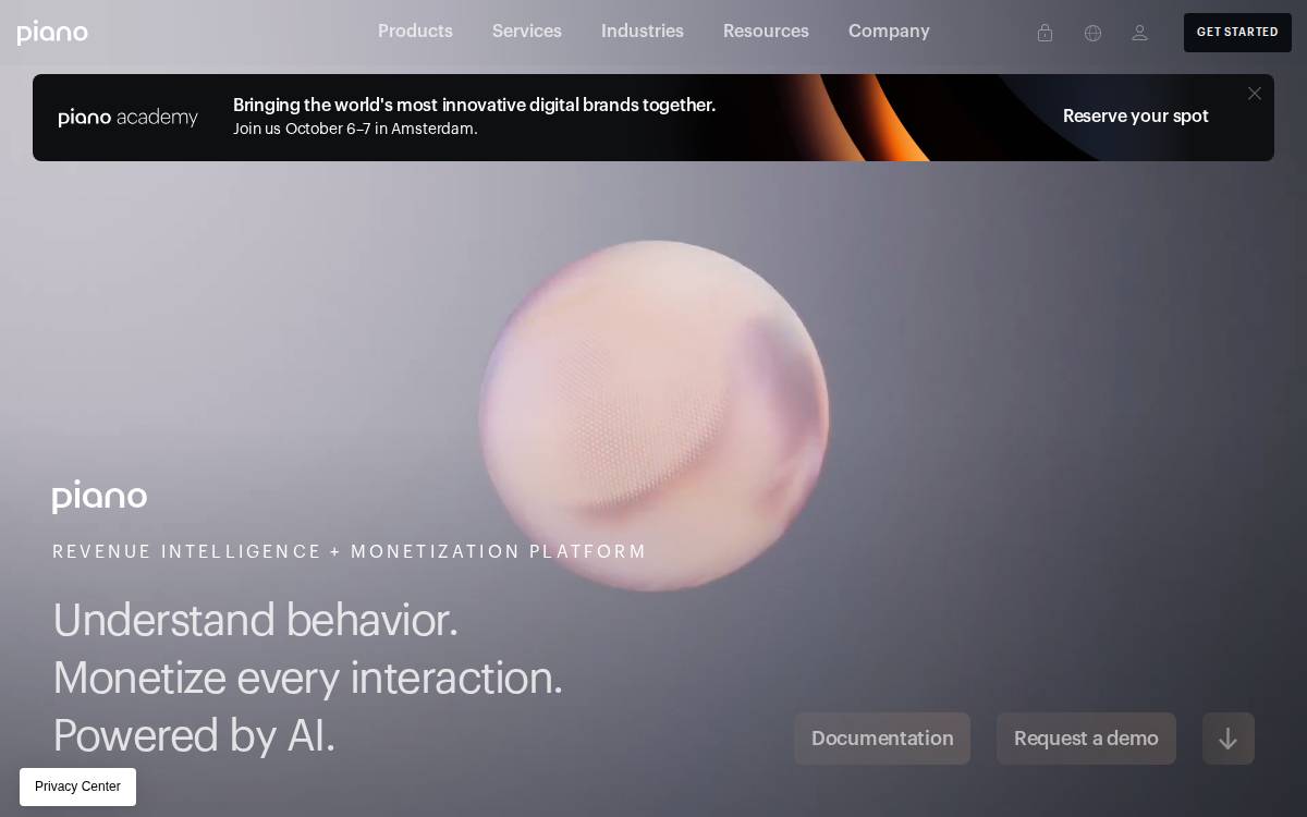 Piano website preview