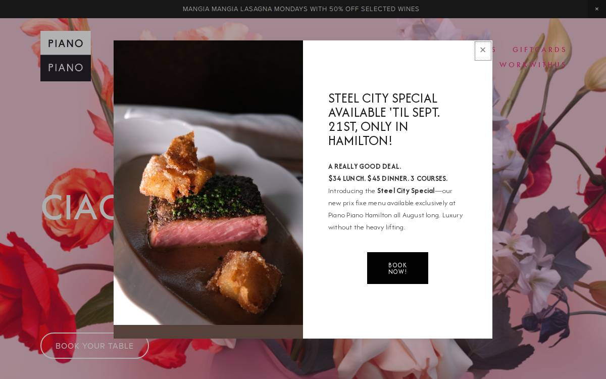 Pianopianotherestaurant website preview