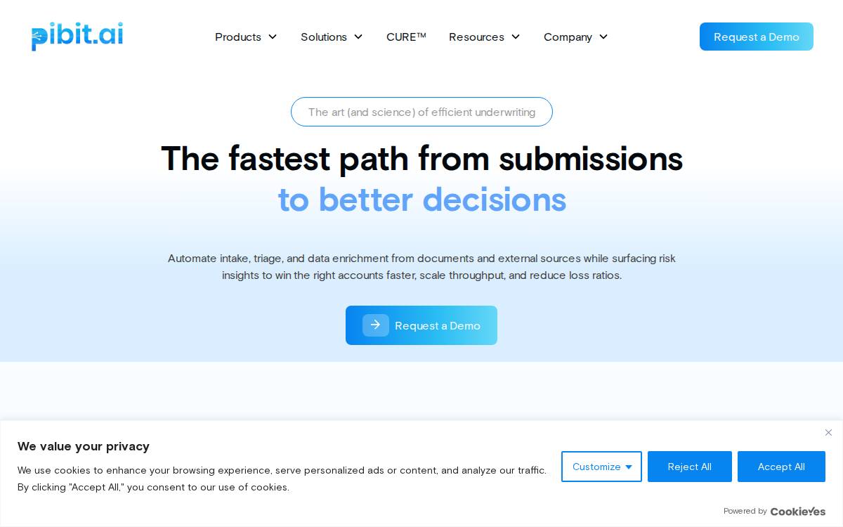 Pibit.ai website preview