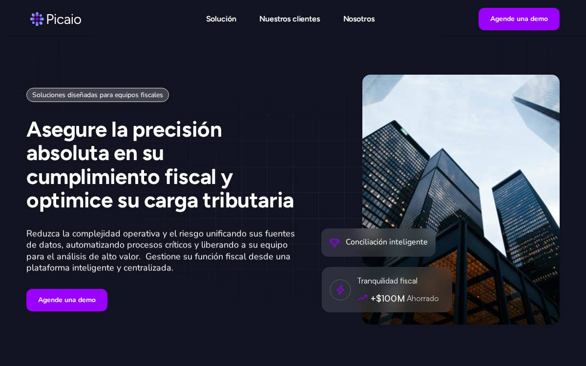Picaio website preview