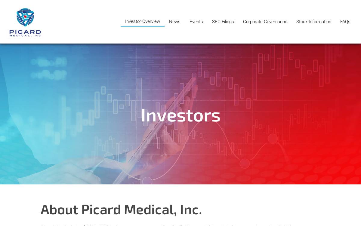 Picard Medical, Inc. website preview