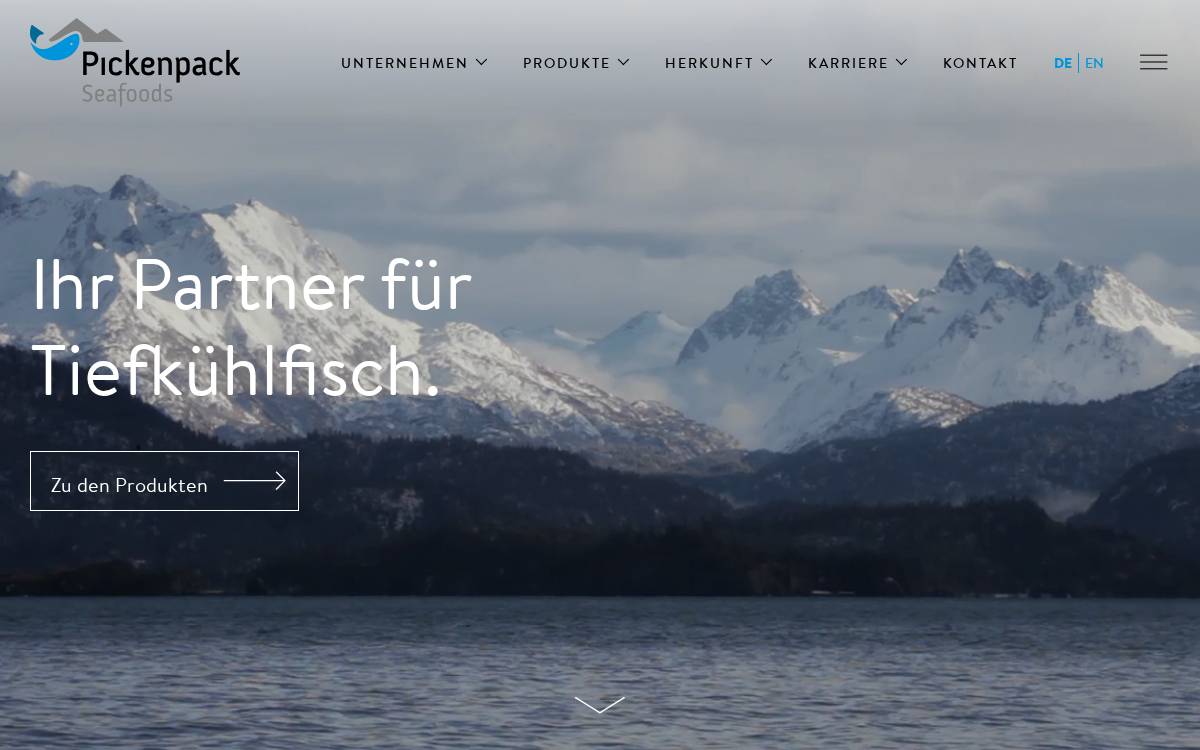 Pickenpack website preview