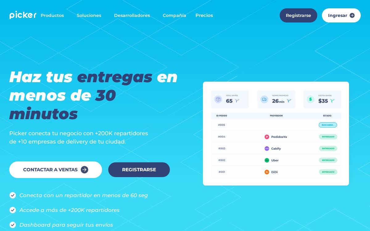 Picker website preview