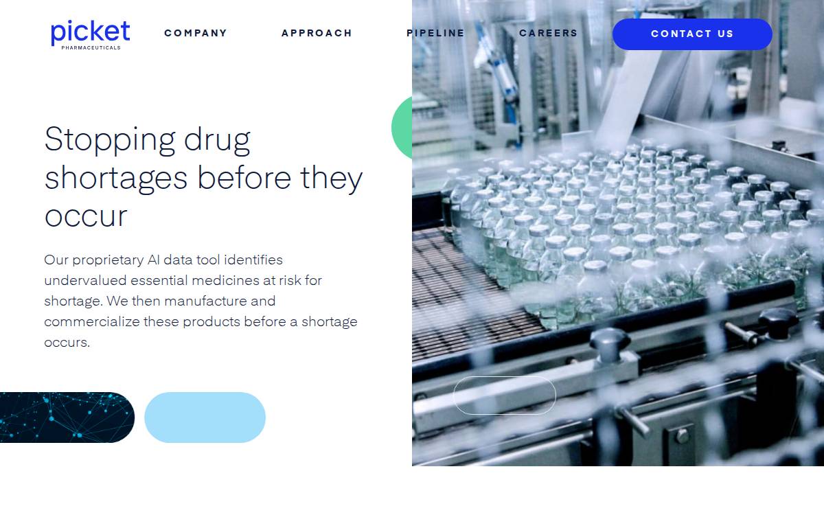 Picketpharmaceuticals website preview