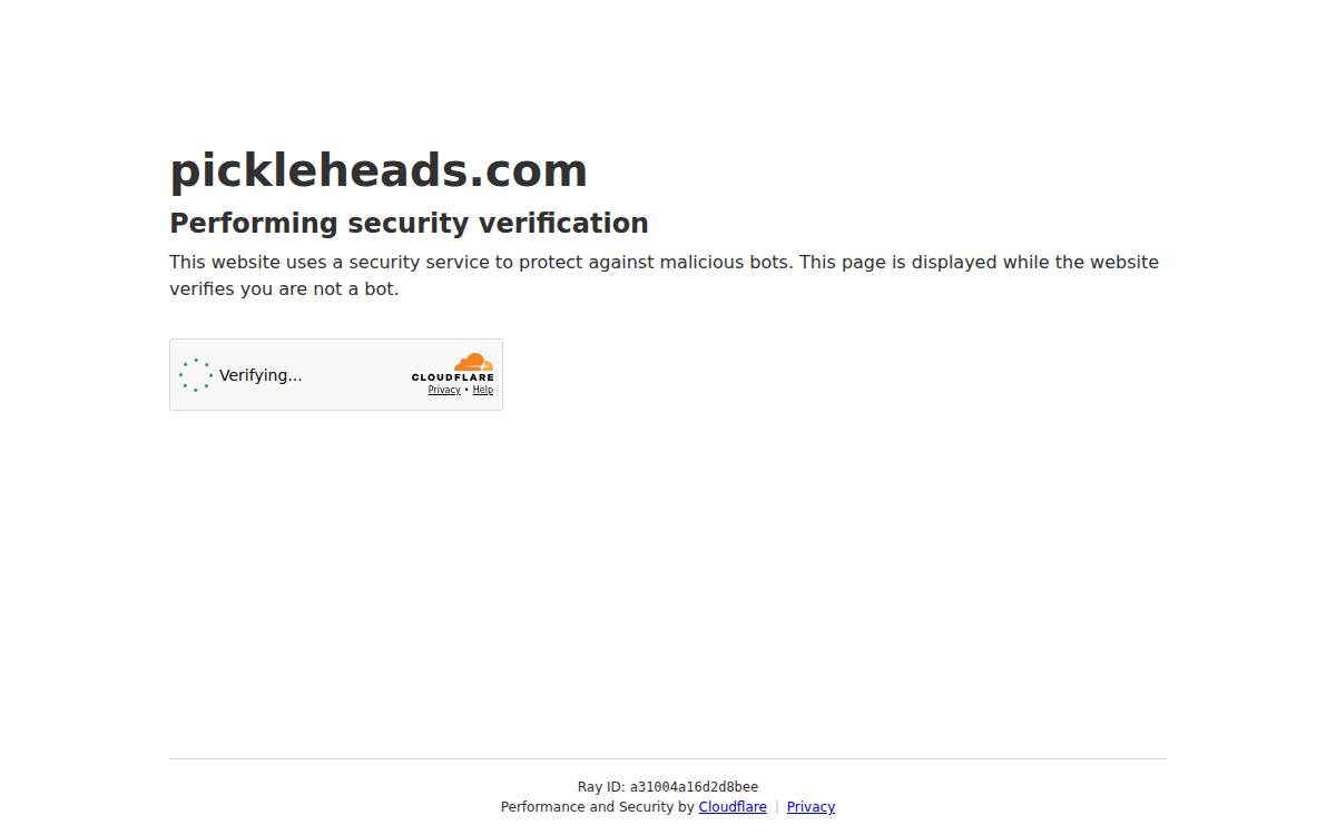 Pickleheads website preview