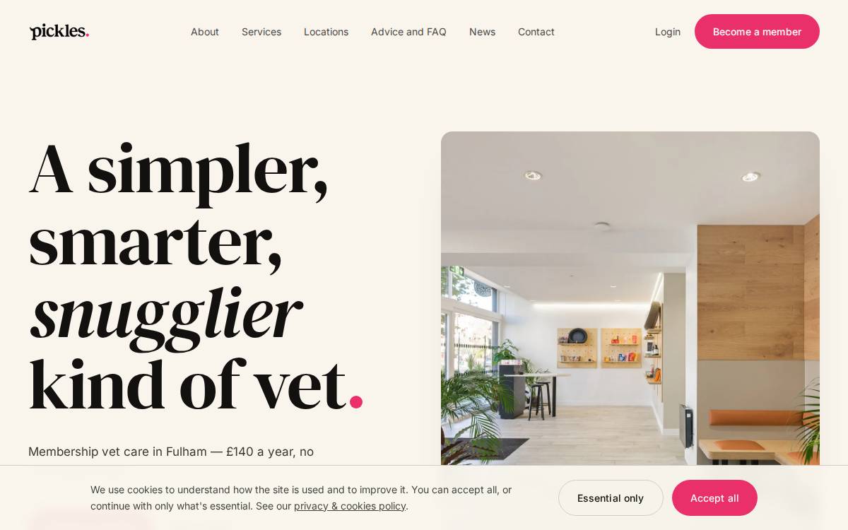 Pickles website preview
