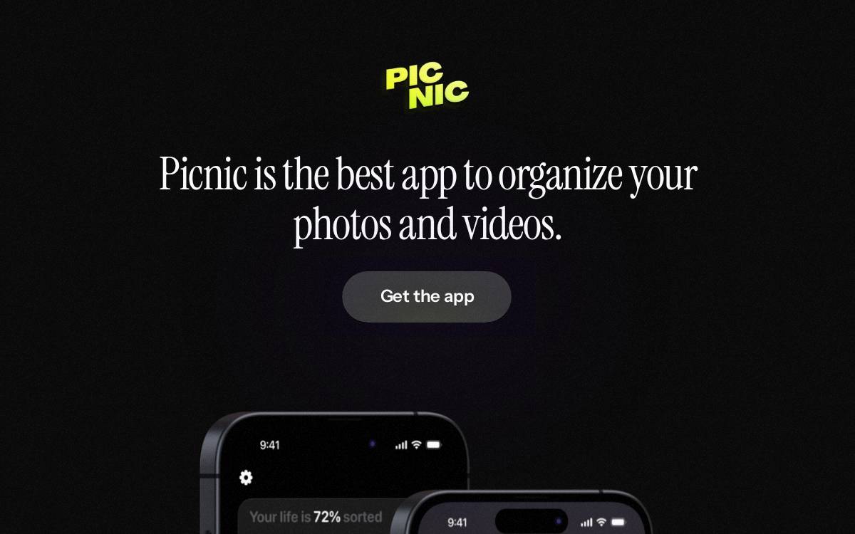Picnic website preview