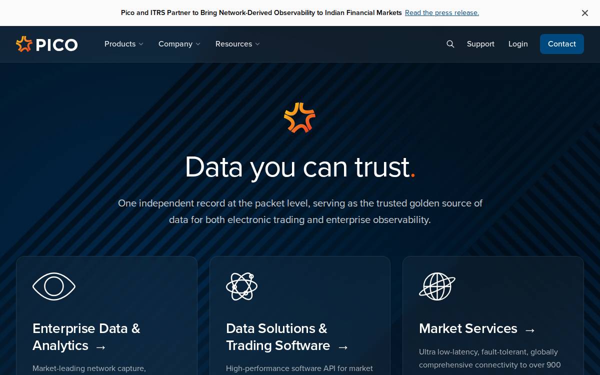Pico website preview
