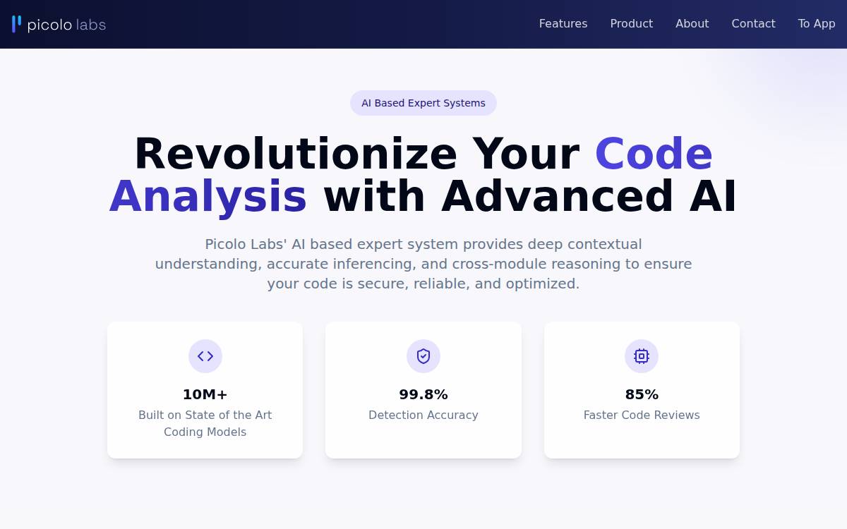 Picolo Labs website preview