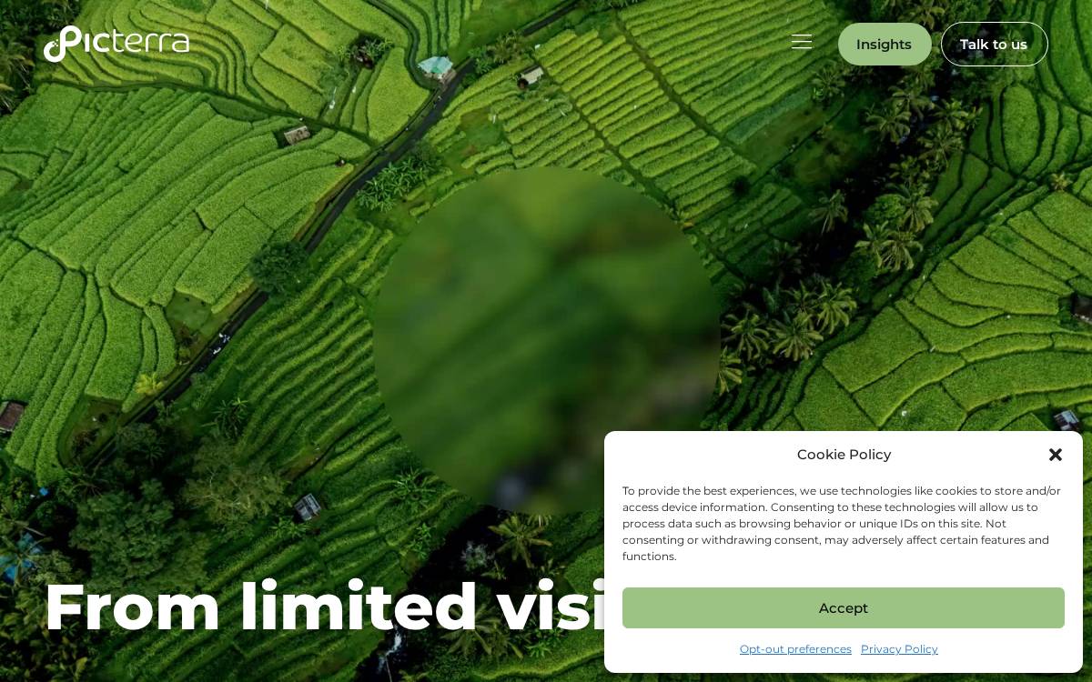 Picterra website preview