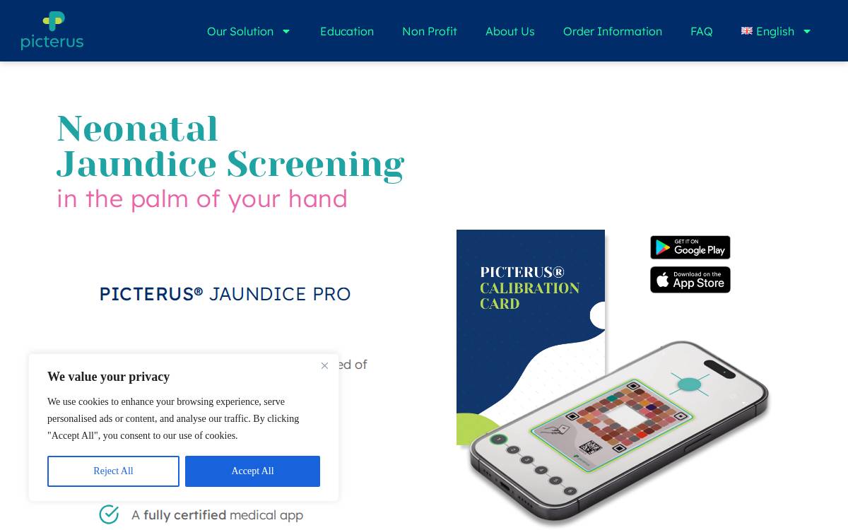 Picterus website preview