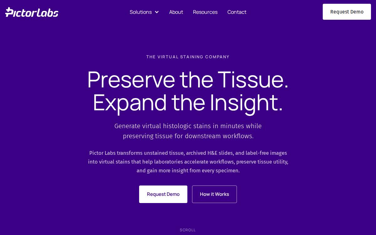 Pictor Labs, Inc. website preview