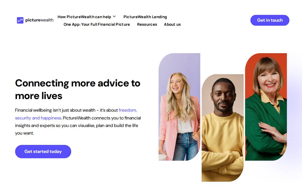 Picture Wealth website preview