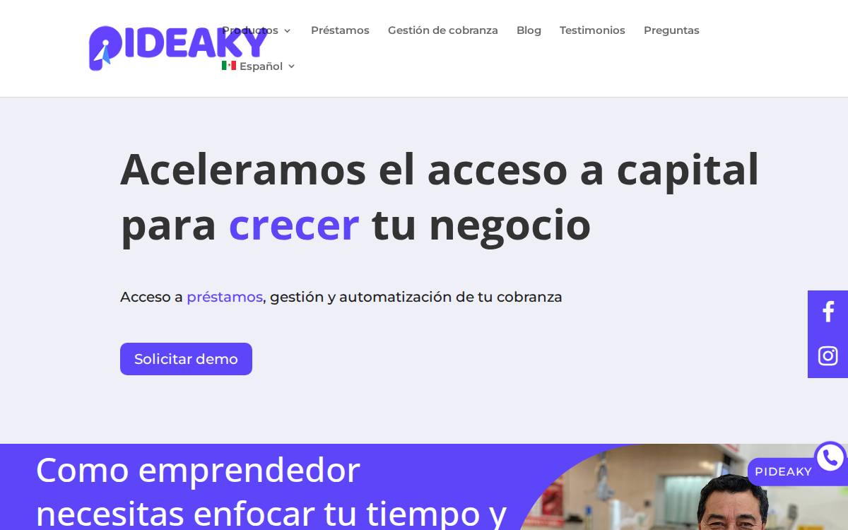 Pideaky website preview