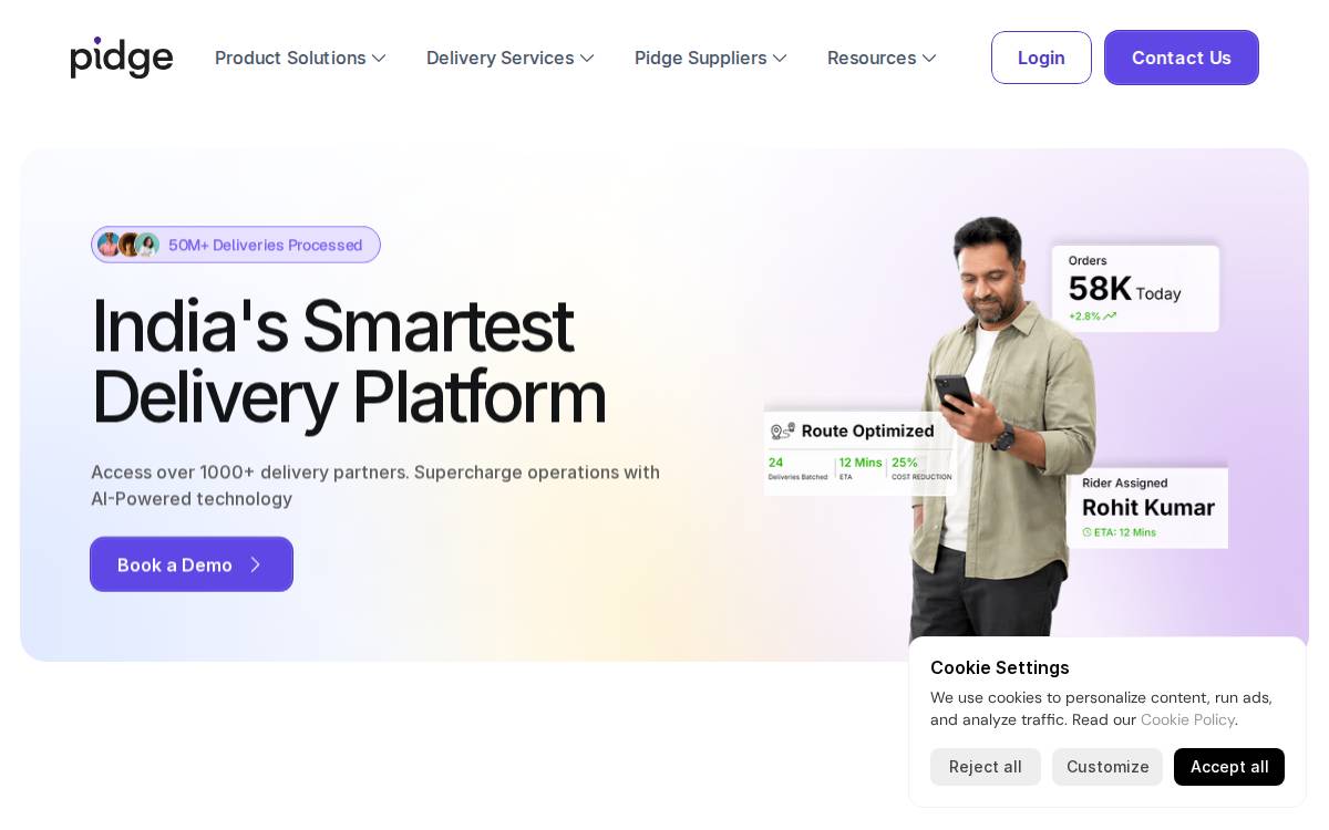 pidge website preview